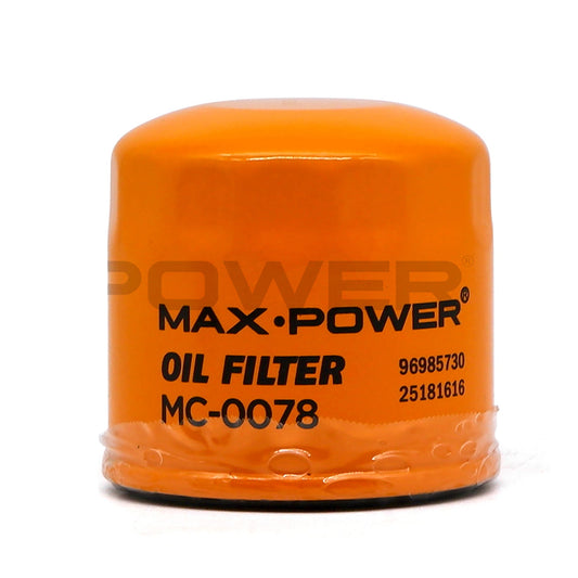 Max Power Oil Filter MC-0078 for Chevrolet Spin 2015, Spark 2009-2015, MG ZS 2022-Up
