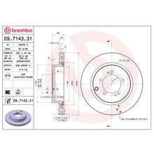 Load image into Gallery viewer, Brembo Rear Rotor Disc 09.7143.31 for Mitsubishi Lancer Evolution