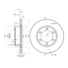Load image into Gallery viewer, Brembo Front Rotor Disc 09.7226.11 for Toyota Land Cruiser Prado J90 1996-2002