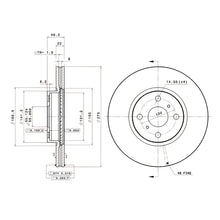 Load image into Gallery viewer, Brembo Front Rotor Disc 09.A535.11 for Toyota Vios 1.5 2007-