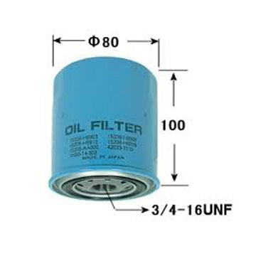 VIC Oil Filter C-207 for Nissan Sentra lec 1.3, 1.4, 1.6, Vanette