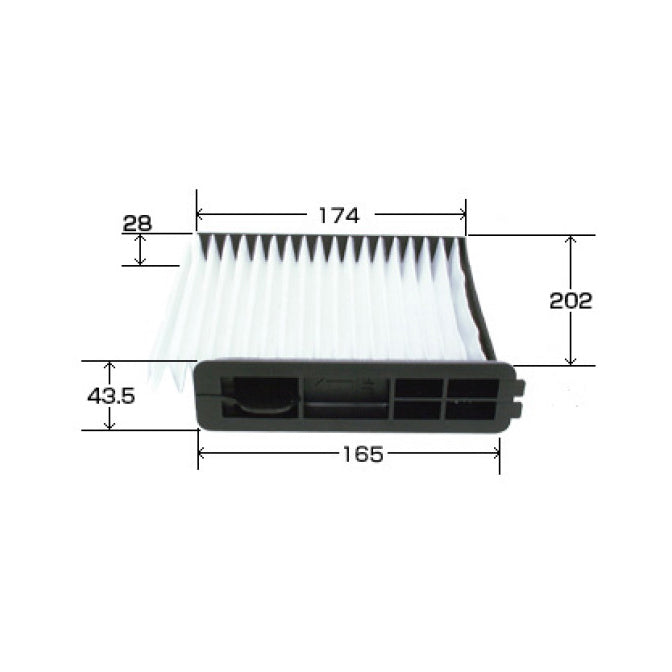 VIC Cabin Filter AC-208E for Nissan Grandia Livina, Nissan NV200 Van