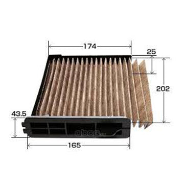 VIC XPower Carbon Cabin Filter AC-208EX for Nissan Grandia Livina, Nissan NV200 Van