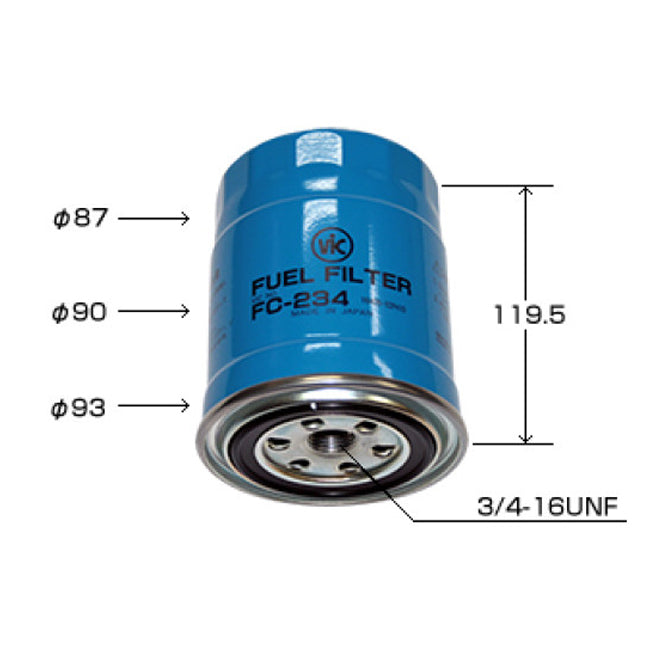 VIC Fuel Filter FC-234 for Used w/ FC-226 & FC-235