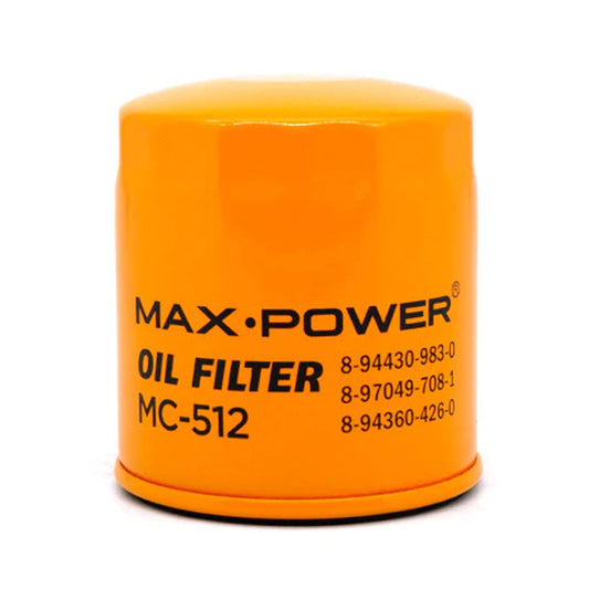 Max Power Oil Filter MC-512 for Isuzu Elf NHR 4JB1, Hilander, Fuego LS, Crosswind MT