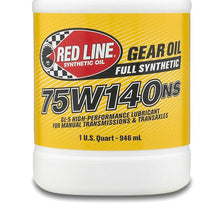 Load image into Gallery viewer, Red Line Gear Oil 75W140 NS GL-5 1qt.