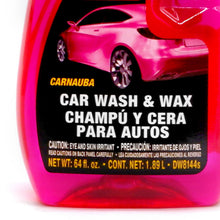 Load image into Gallery viewer, Doctor Wax Carnauba Car Wash & Wax 64oz/1.89L
