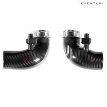 Load image into Gallery viewer, Eventuri Carbon Fiber Turbo Inlets for BMW F9X M5/M8