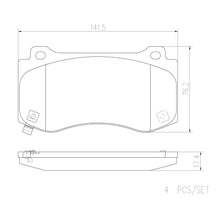 Load image into Gallery viewer, Brembo Front Ceramic Brake Pad P11023N for Jeep Grand Cherokee, Chrysler 300C, Dodge Challenger, Charger