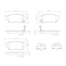 Load image into Gallery viewer, Brembo Rear Ceramic Brake Pad P28062N for Honda Odyssey RB3,RB4 2008-2013