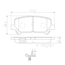 Load image into Gallery viewer, Brembo Rear Ceramic Brake Pad P28082N for Isuzu MU-X, Chevrolet Trailblazer