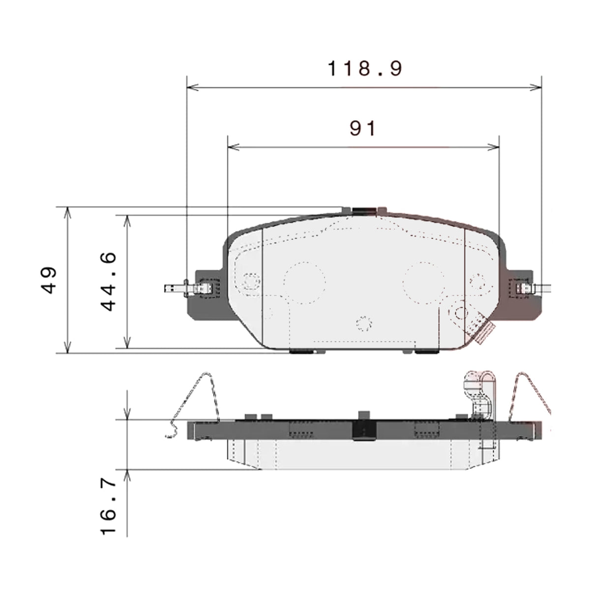 Brembo Rear Ceramic Brake Pad P28097N for Honda CR-V 2017-2022