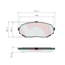Load image into Gallery viewer, Brembo Rear Ceramic Brake Pad P49017N for Mazda Miata MX-5 NA