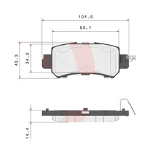 Load image into Gallery viewer, Brembo Rear Ceramic Brake Pad P49047N for Mazda CX-3, CX-5