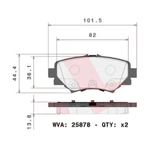 Load image into Gallery viewer, Brembo Rear Ceramic Brake Pad P49049N for Mazda 3 2014-2018