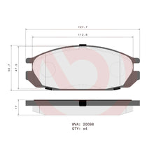 Load image into Gallery viewer, Brembo Rear Ceramic Brake Pad P56020N for Nissan Patrol Y60 1988 - 1997