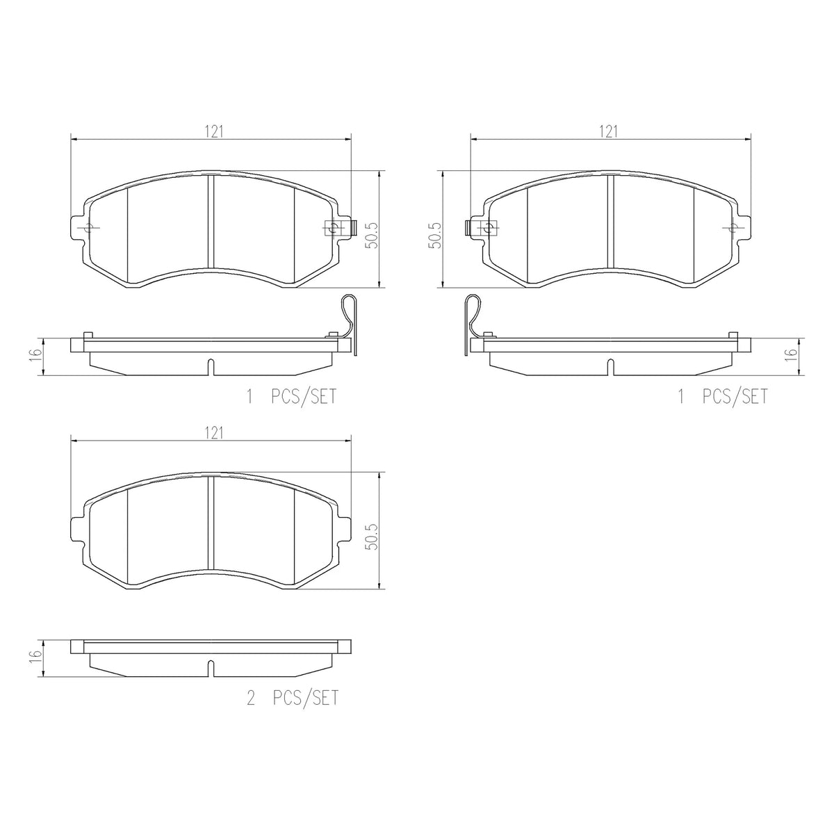Brembo Rear Ceramic Brake Pad P56039N for Nissan Patrol Y61 2000-2018
