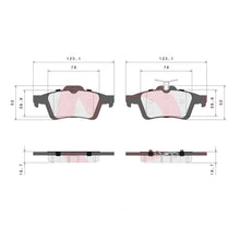 Load image into Gallery viewer, Brembo Rear Ceramic Brake Pad P59042N for Ford Focus 2005-2019, Mazda 3 2004-2013