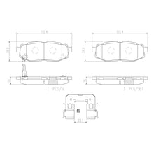 Load image into Gallery viewer, Brembo Rear Ceramic Brake Pad P78018N for Subaru BRZ, Forester, Toyota GT86