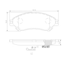 Load image into Gallery viewer, Brembo Front Ceramic Brake Pad P79032N for Mitsubishi Xpander, Nissan Livina 2022-, Suzuki Vitara 2015-