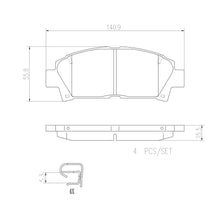Load image into Gallery viewer, Brembo Front Ceramic Brake Pad P83028N for Toyota MR2 SW20 1989-1999