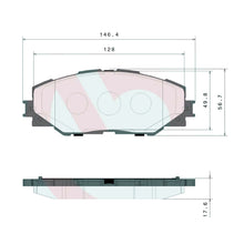 Load image into Gallery viewer, Brembo Front Ceramic Brake Pad P83071N for Toyota RAV4 2006-2012