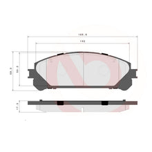Load image into Gallery viewer, Brembo Front Ceramic Brake Pad P83145N for Toyota RAV4, Alphard, Lexus RX350, NX300, RX450H