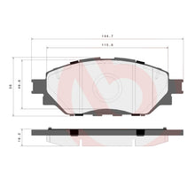 Load image into Gallery viewer, Brembo Front Ceramic Brake Pad P83167N for Toyota Hilux 2015-Up