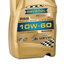 Load image into Gallery viewer, Ravenol Fully Synthetic USVO Racing RSS 10W60 4 Liters