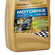 Load image into Gallery viewer, Ravenol Fully Synthetic Clean Syntho USVO Racing 4-T Motobike 10W40 1 Liter