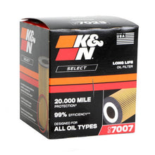 Load image into Gallery viewer, K&N Select Cartridge Oil Filter SO-7007