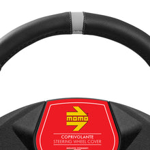 Load image into Gallery viewer, MOMO Steering Cover Elegant Black/Grey M