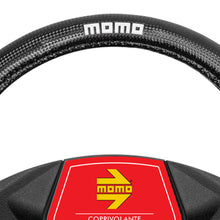 Load image into Gallery viewer, MOMO Steering Cover Carbon Black/Red M