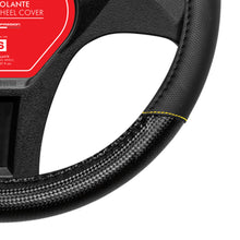 Load image into Gallery viewer, MOMO Steering Cover Carbon Black/Yellow M