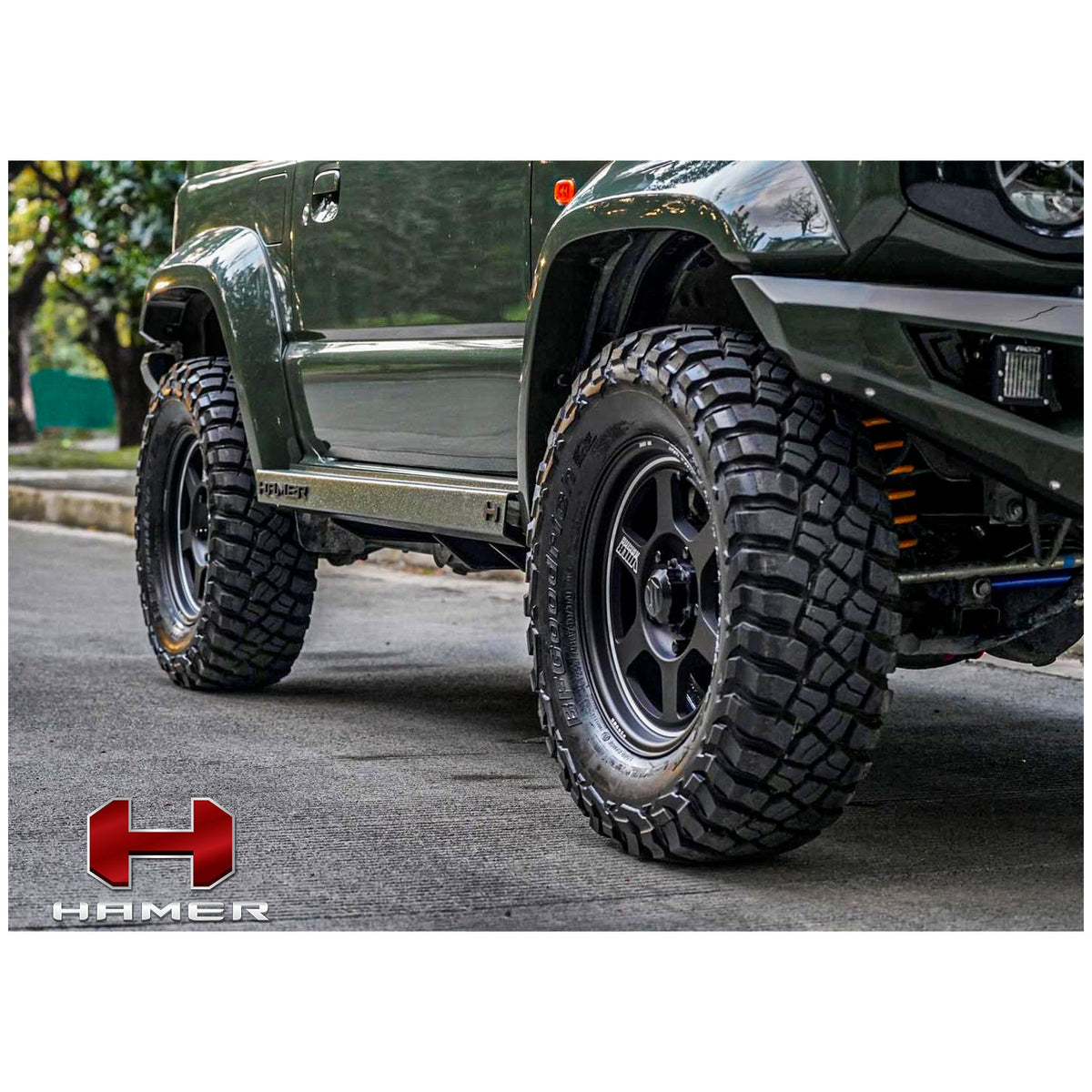 Hamer Side Step Rock Slider for Suzuki Jimny JB74