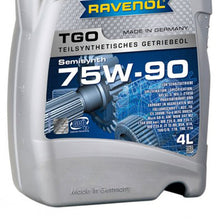 Load image into Gallery viewer, Ravenol Semi-Synthetic Manual Transmission Gear Oil Getriebeoel TGO GL-5 75W90 4 Liters