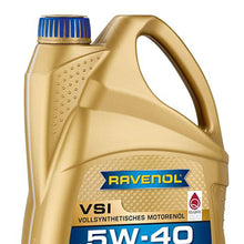 Load image into Gallery viewer, Ravenol Fully Synthetic Clean Synto USVO VSI 5W40 4 Liters