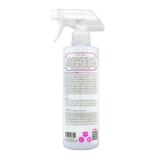 Chemical Guys Wrap Detailer Gloss Enhancer And Protectant For Vinyl Wraps 16oz.