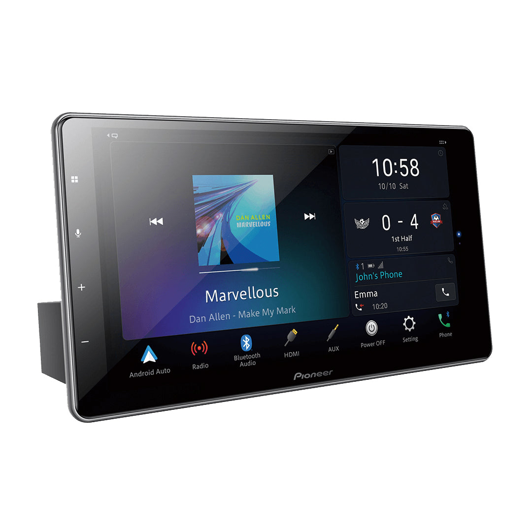 Pioneer 1DIN DMH-ZF9350BT AV Receiver with 9" Floating Capacitive Screen, WiFi, CarPlay/Android Auto & Weblink Hi-Res Audio