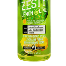 Load image into Gallery viewer, Chemical Guys Air Freshener And Odor Eliminator Zesty Lemon Lime Scent 16 oz.