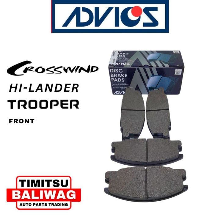 Advics Front Brake Pad Y-Series for Isuzu Crosswind, Hilander, IPV, Pickup, Trooper 1996 - 2008