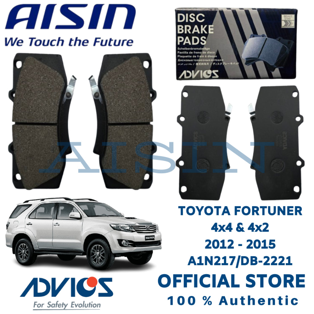 Advics Front Brake Pad Y-Series for Toyota Fortuner, Land Cruiser Prado 2010 - 2012