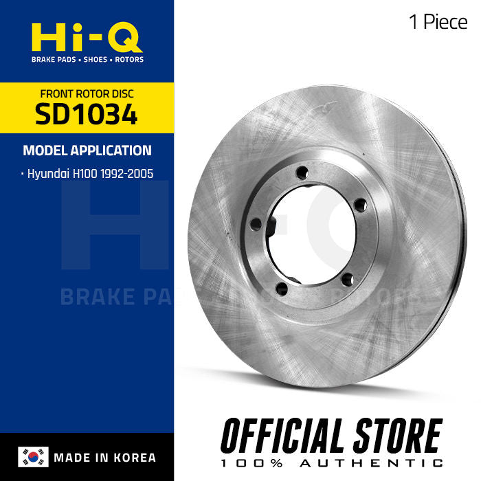 Hi-Q Front Rotor Disc for Hyundai H100 '92-05 (SD1034)