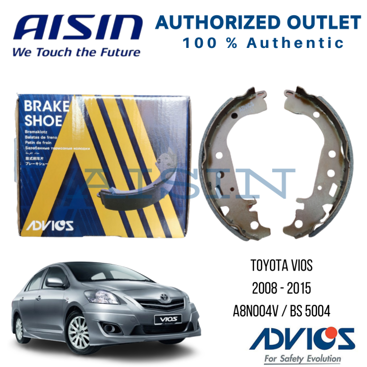 Advics Brake Shoe for Vios '08-'15, Yaris