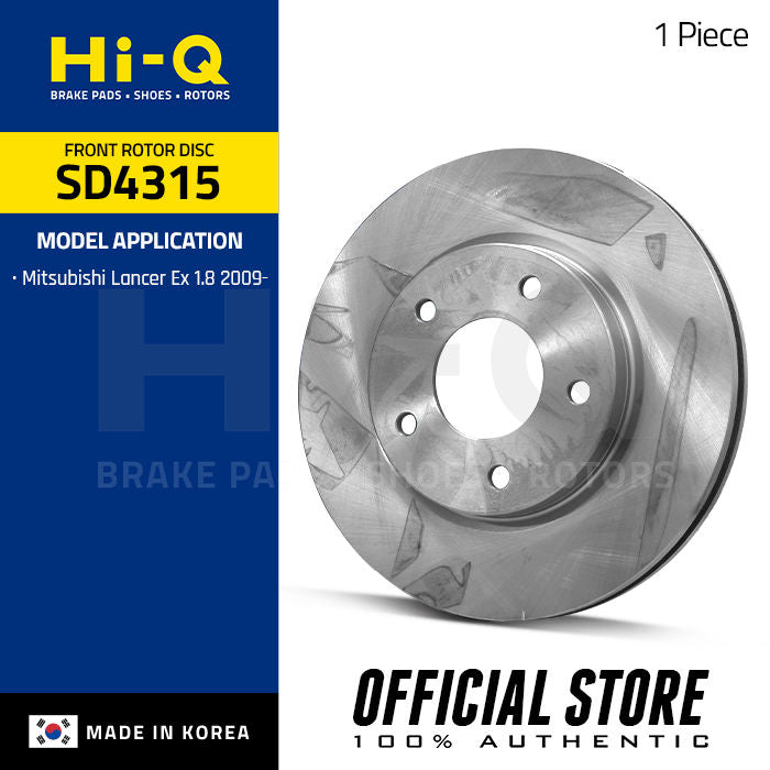Hi-Q Front Rotor Disc for Mitsubishi Lancer Ex 1.8 (SD4315)