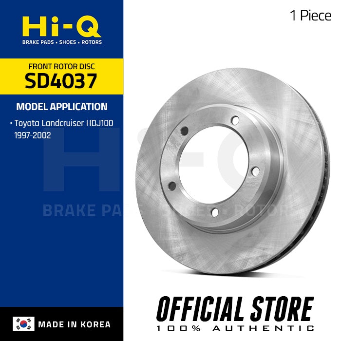 Hi-Q Front Rotor Disc for Toyota Landcruiser HDJ100 (SD4037)