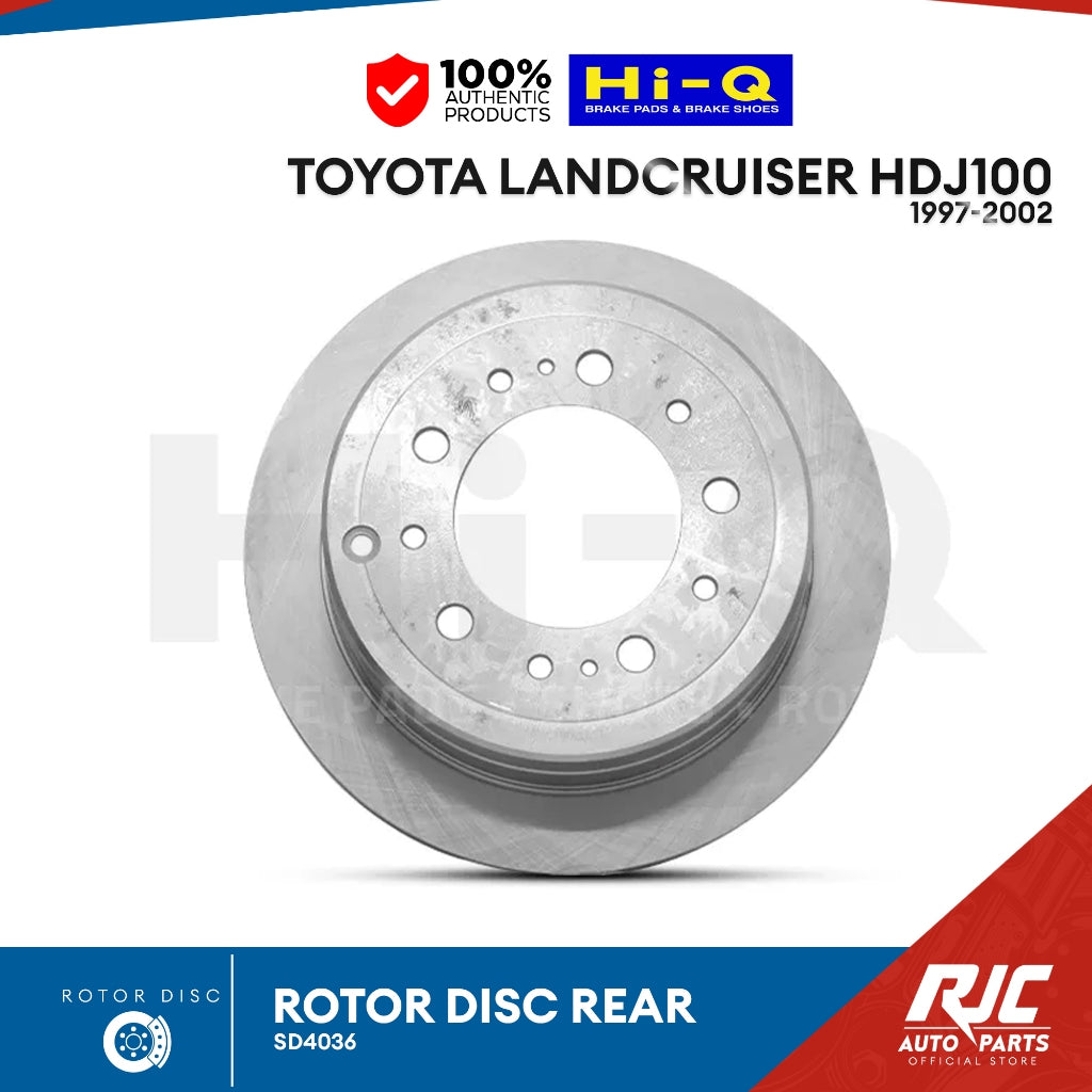 Hi-Q Rear Rotor Disc for Toyota Landcruiser HDJ100 (SD4036)