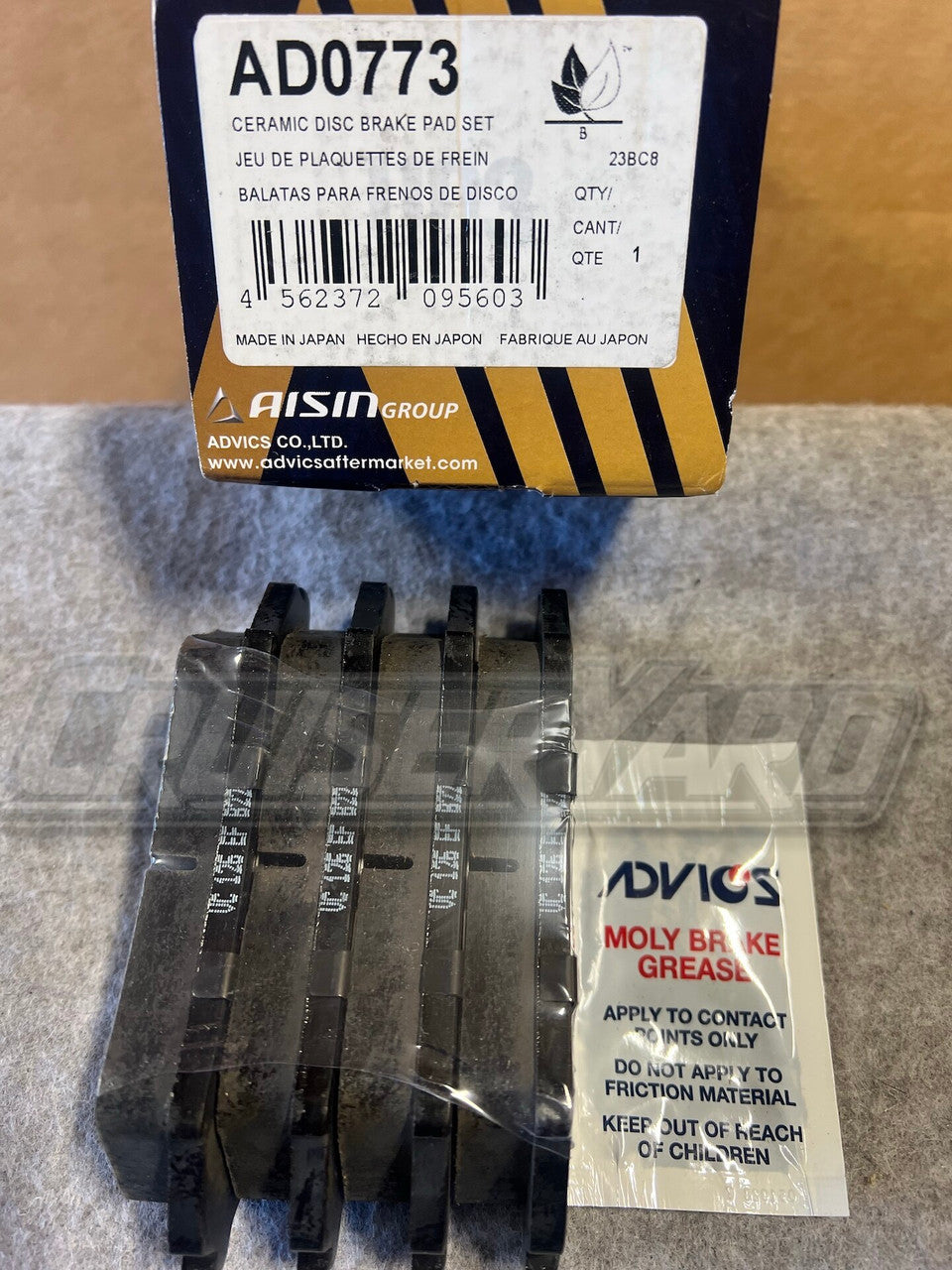 Advics Rear Brake Pad Y-Series for Toyota Land Cruiser 100, LX470 1998 - 2007