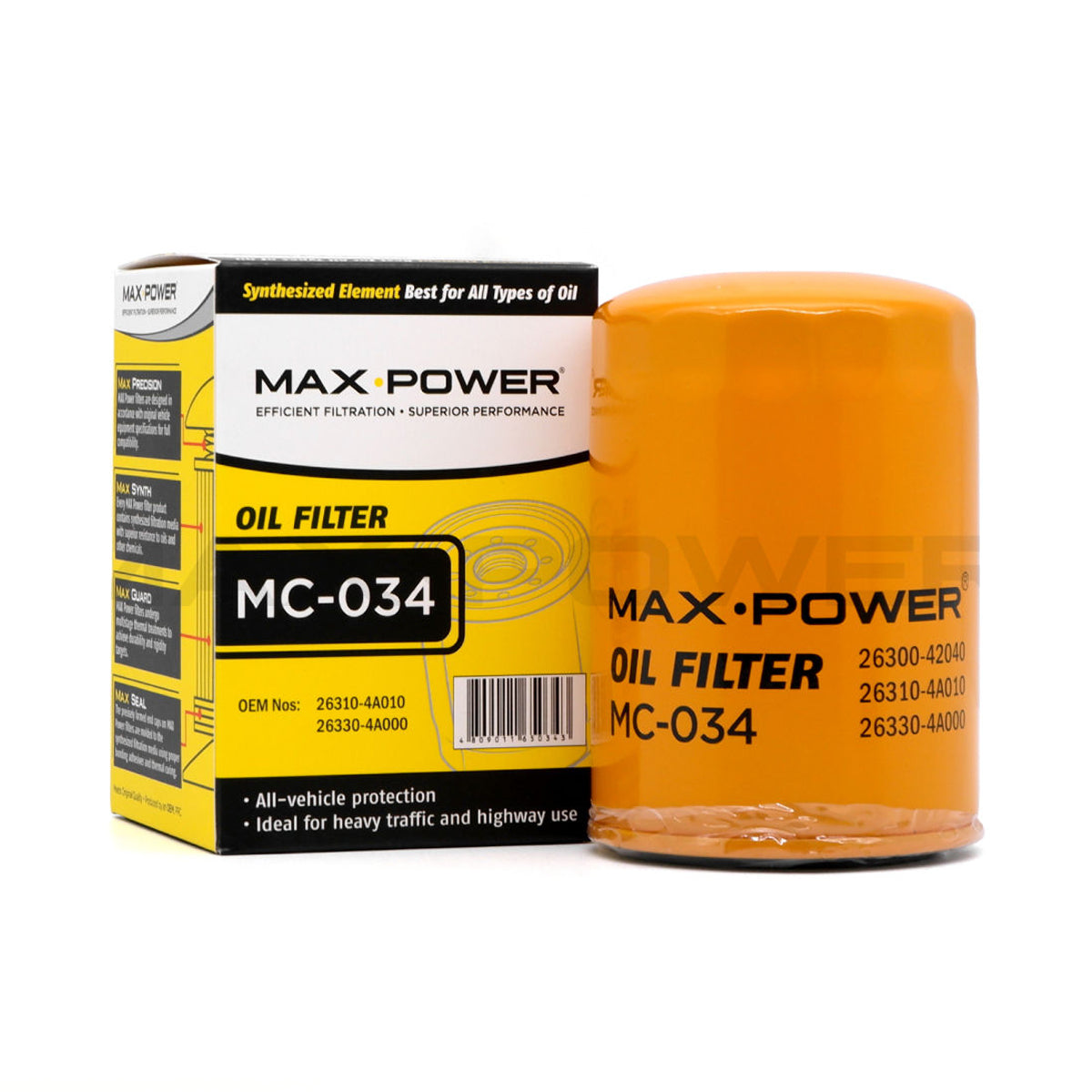 Max Power Oil Filter MC-034 for Hyundai Grand Starex 2007-2017, Kia Sorento, Carnival