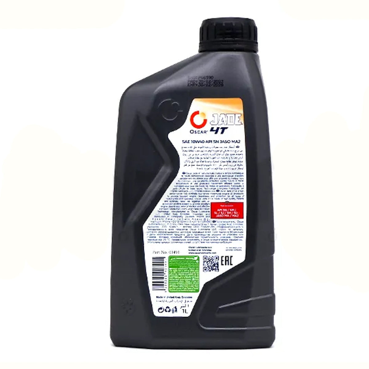 Oscar Motorcycle Fully Synthetic Jade 4T Super 10W40 1 Liter